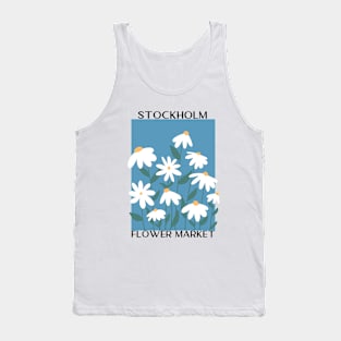 Abstract Flower Market Illustration 19 Tank Top